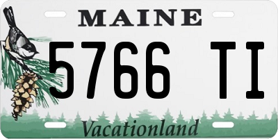 ME license plate 5766TI
