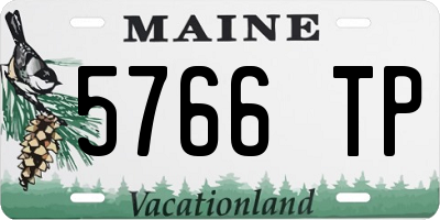 ME license plate 5766TP