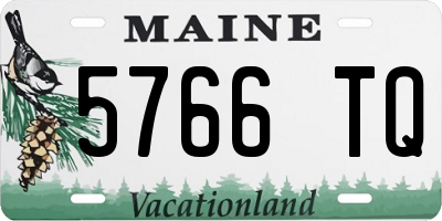 ME license plate 5766TQ