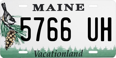 ME license plate 5766UH