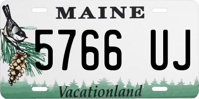 ME license plate 5766UJ