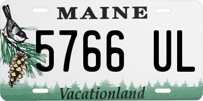 ME license plate 5766UL