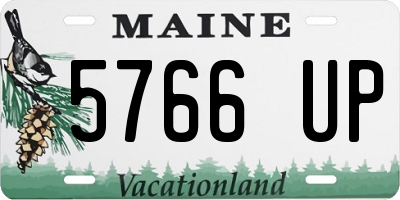 ME license plate 5766UP