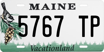 ME license plate 5767TP