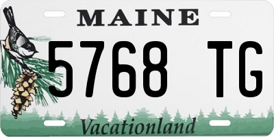 ME license plate 5768TG