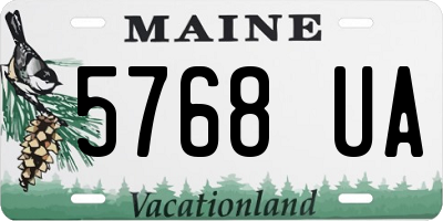 ME license plate 5768UA