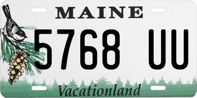 ME license plate 5768UU