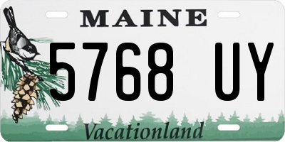 ME license plate 5768UY