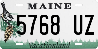 ME license plate 5768UZ