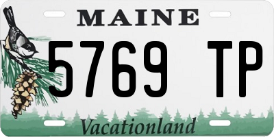ME license plate 5769TP