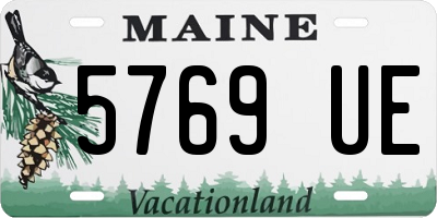 ME license plate 5769UE