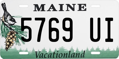ME license plate 5769UI