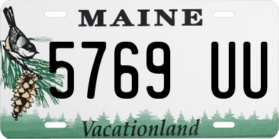 ME license plate 5769UU