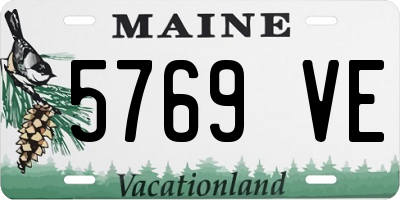 ME license plate 5769VE