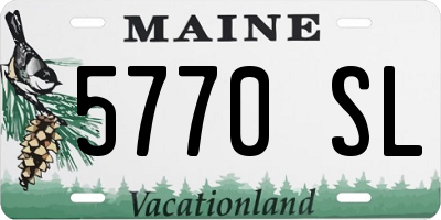 ME license plate 5770SL
