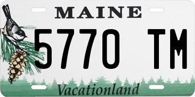 ME license plate 5770TM
