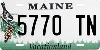 ME license plate 5770TN