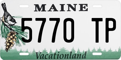 ME license plate 5770TP