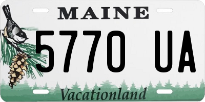 ME license plate 5770UA