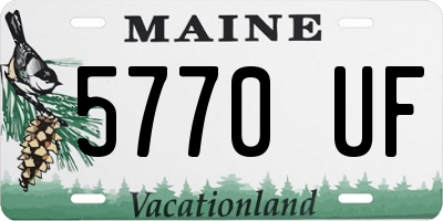 ME license plate 5770UF