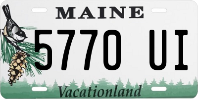 ME license plate 5770UI