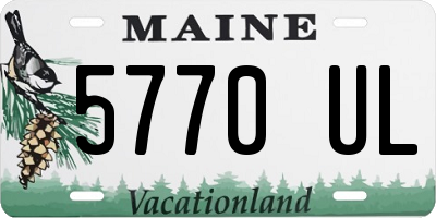 ME license plate 5770UL