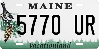 ME license plate 5770UR