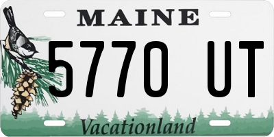 ME license plate 5770UT