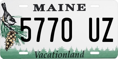 ME license plate 5770UZ