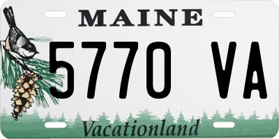 ME license plate 5770VA