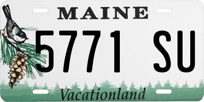 ME license plate 5771SU