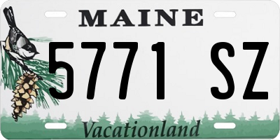 ME license plate 5771SZ