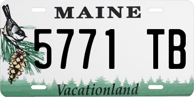 ME license plate 5771TB