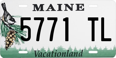 ME license plate 5771TL