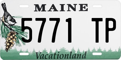 ME license plate 5771TP