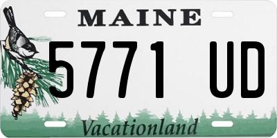 ME license plate 5771UD