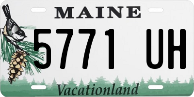 ME license plate 5771UH