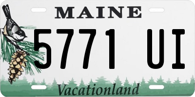 ME license plate 5771UI