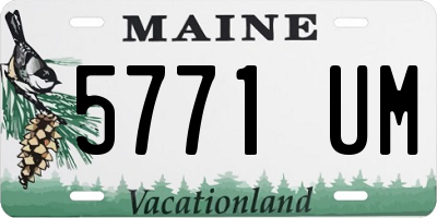 ME license plate 5771UM