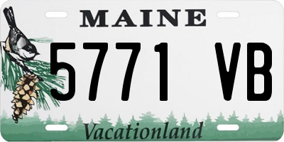 ME license plate 5771VB