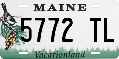 ME license plate 5772TL