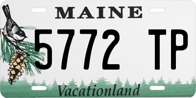 ME license plate 5772TP