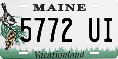ME license plate 5772UI