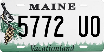 ME license plate 5772UO