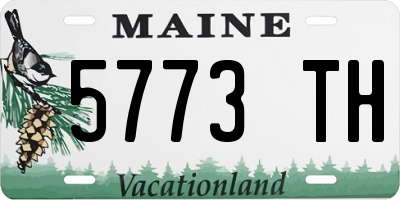ME license plate 5773TH