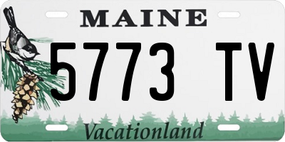 ME license plate 5773TV
