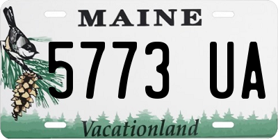 ME license plate 5773UA
