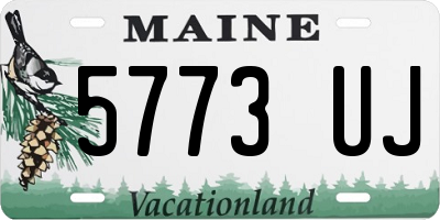 ME license plate 5773UJ