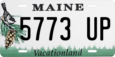 ME license plate 5773UP