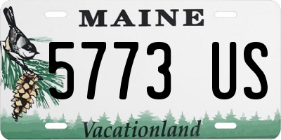 ME license plate 5773US